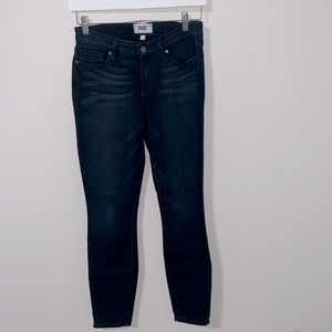 Paige Verdugo Ankle Ultra Skinny Dark Wash Jean (27)